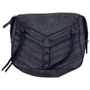 mms design studio zipper gray leather cross body b